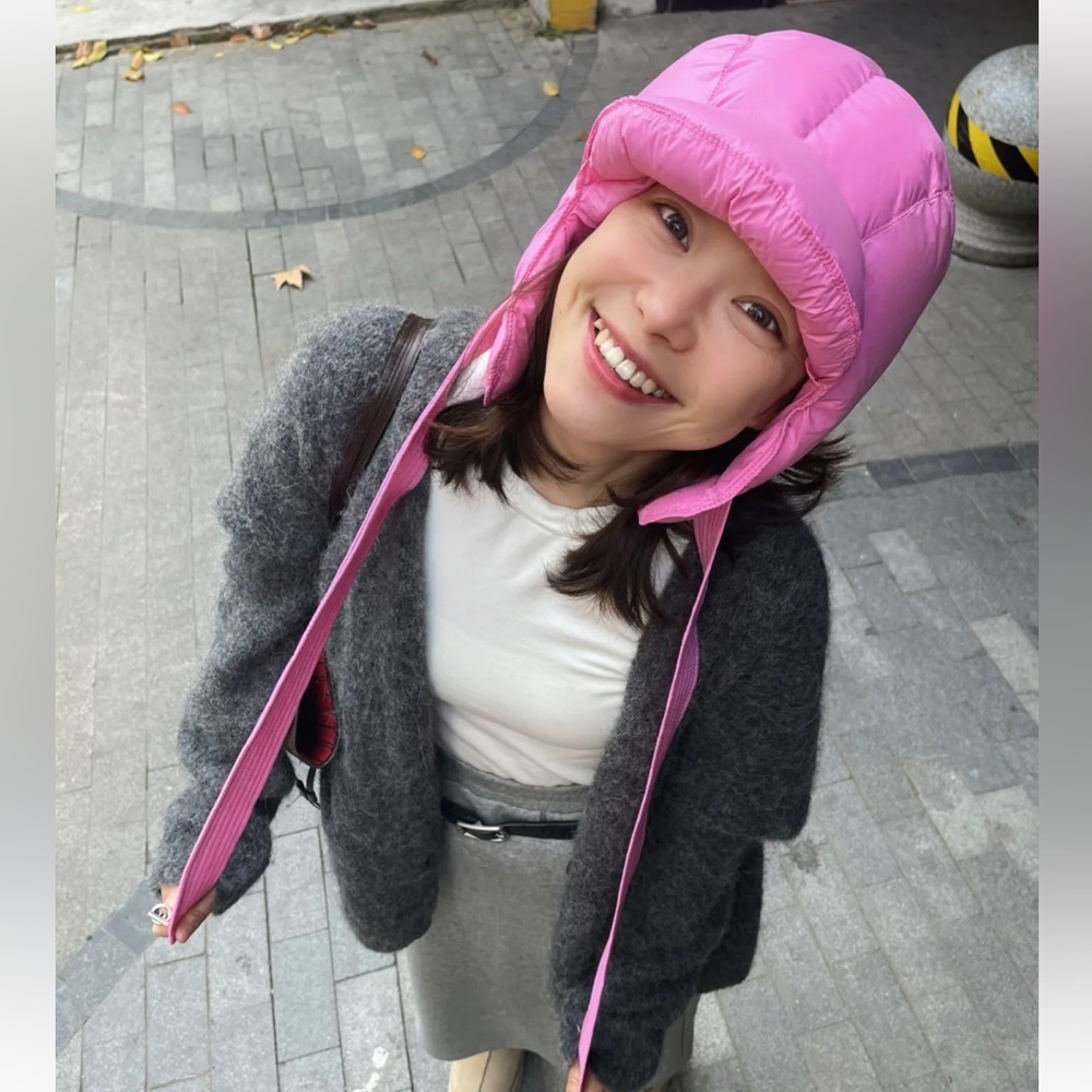 Free add-on|Barbie pink goose down hat
